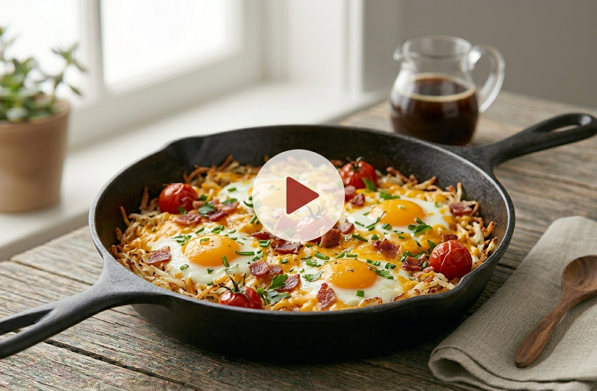 Crispy Hash Brown Breakfast Skillet in 30 Minutes