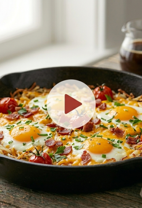 Crispy Hash Brown Breakfast Skillet in 30 Minutes
