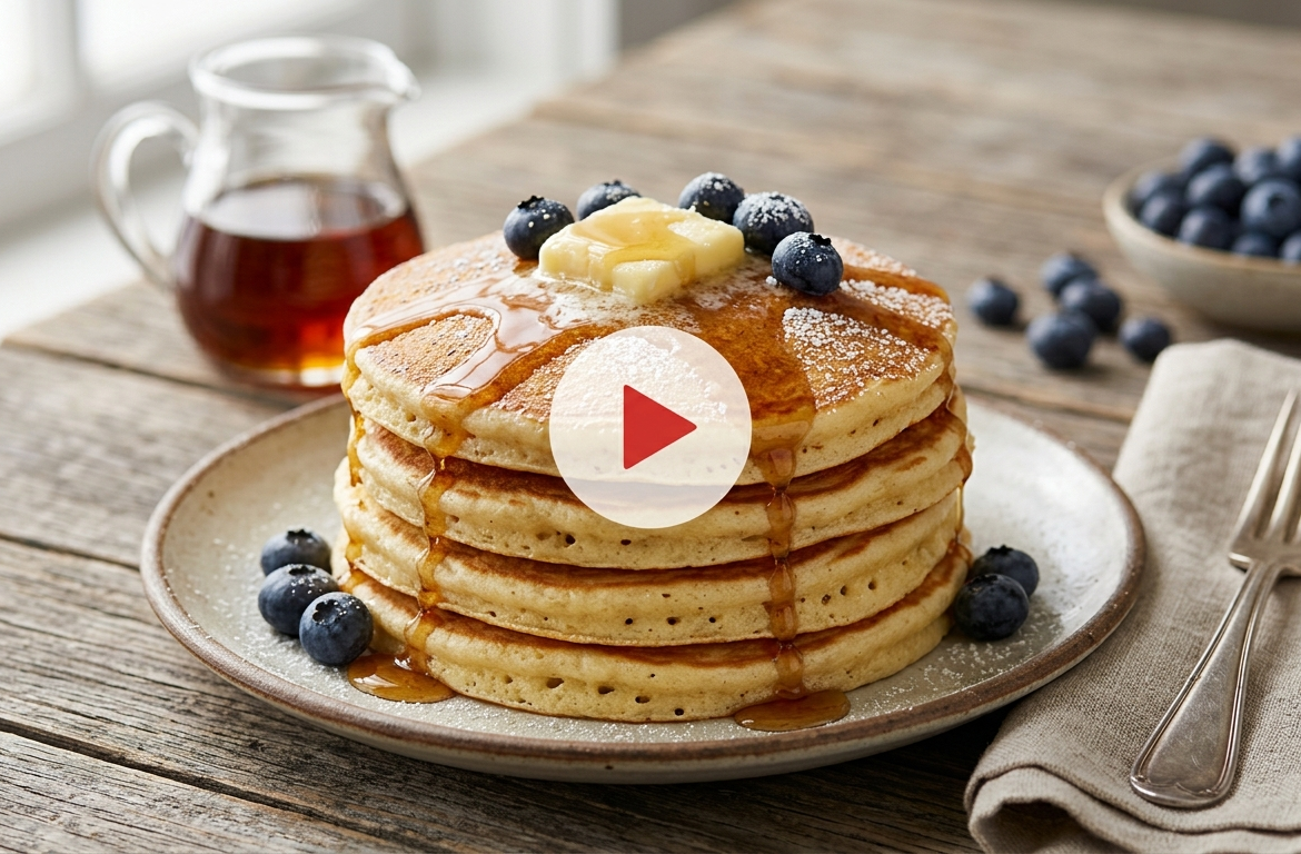 Easy Fluffy Buttermilk Pancakes Recipe for Busy Mornings