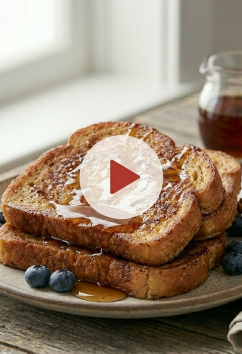 Easy French Toast Recipe with Cinnamon and Maple Syrup