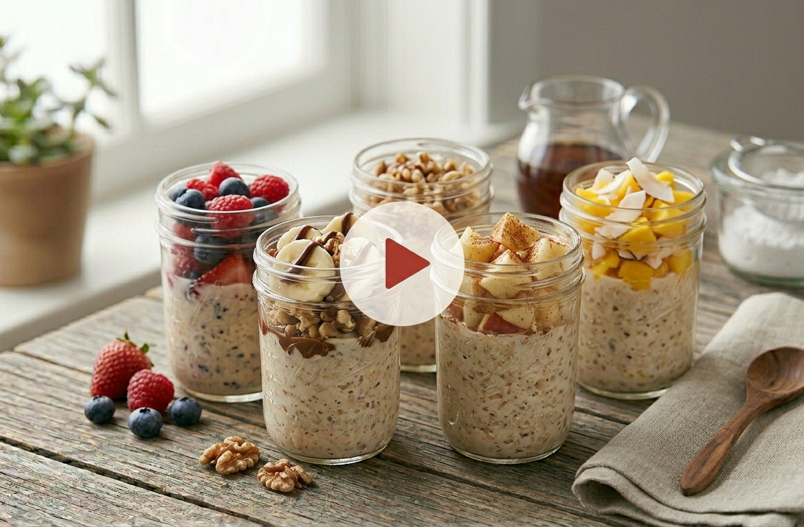 Overnight Oats: 10 Healthy Breakfast Ideas for Meal Prep